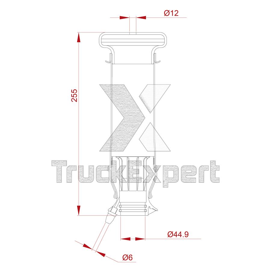 1349840 CABIN AIR SPRING (FRONT/REAR)