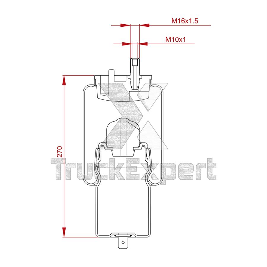 5010320096A CABIN AIR SPRING (FRONT/REAR)