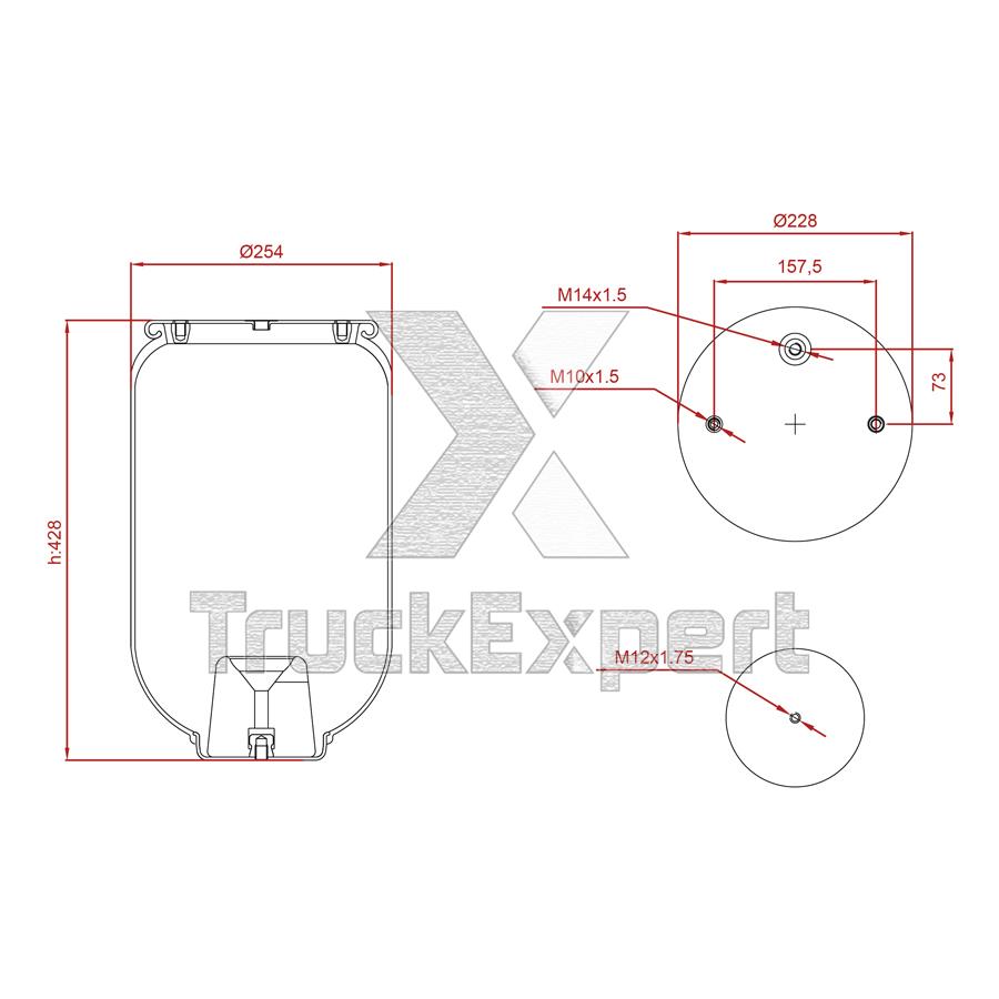 AIR SPRING ED 14156-16