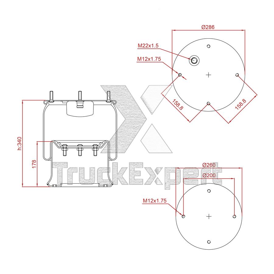 AIR SPRING WITH METAL PISTON
