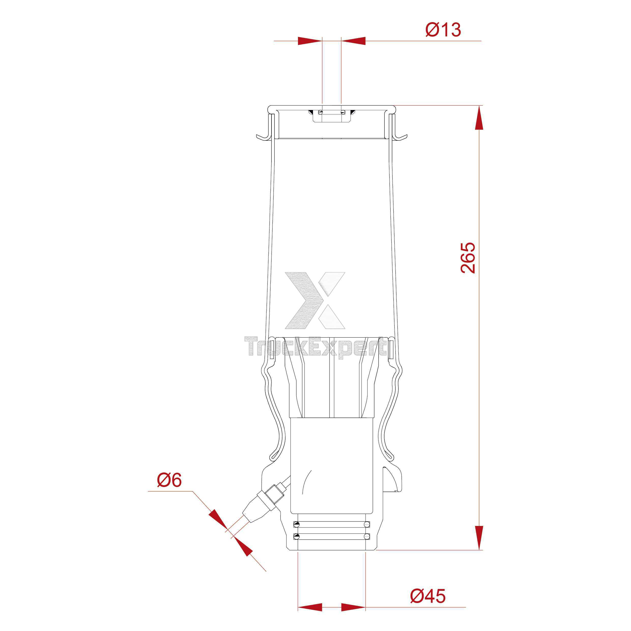 SHOCK ABSORBER, WITH AIR BELLOW, CAB 467 33 007