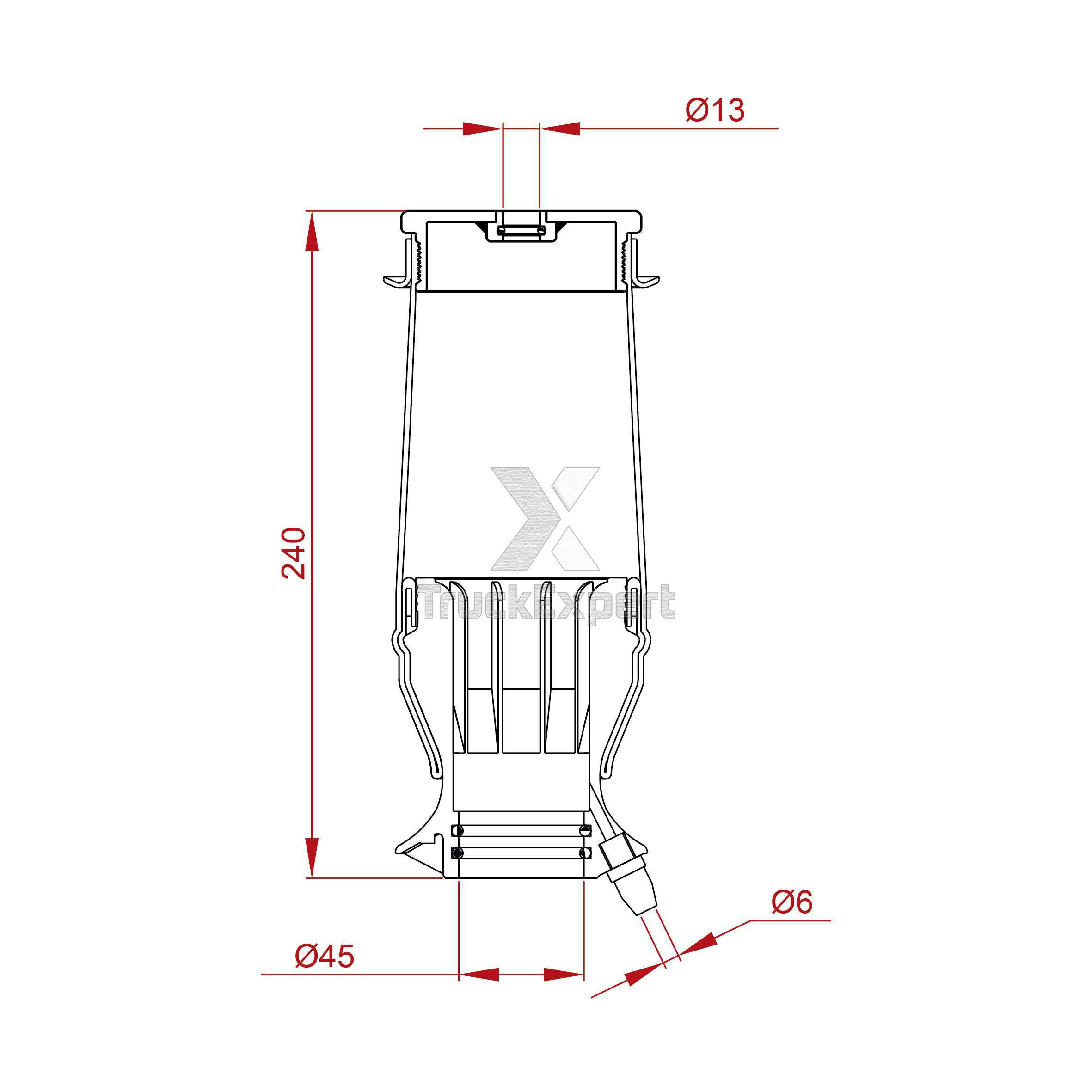 AIR SPRING WITHOUT SHOCK ABSORBER 467 55 014