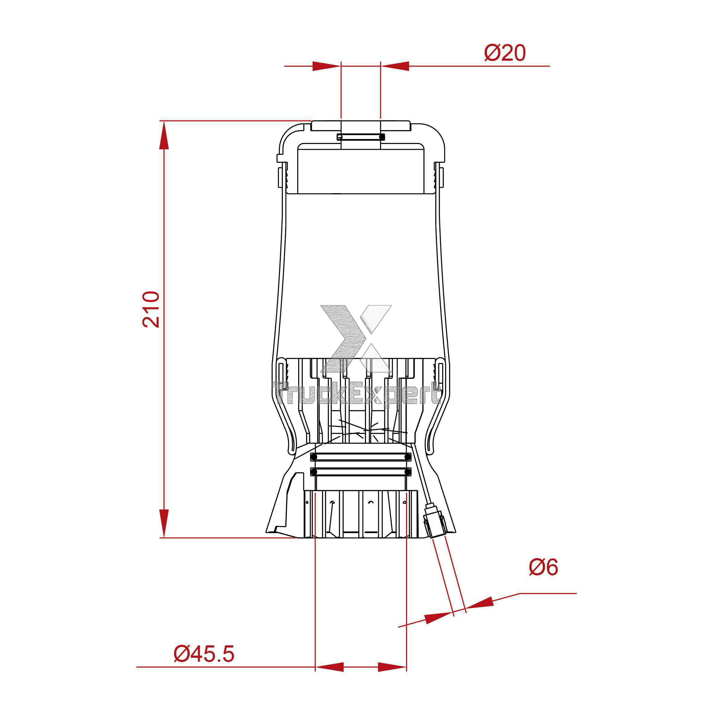 AIR SPRING WITHOUT SHOCK ABSORBER 467 55 015